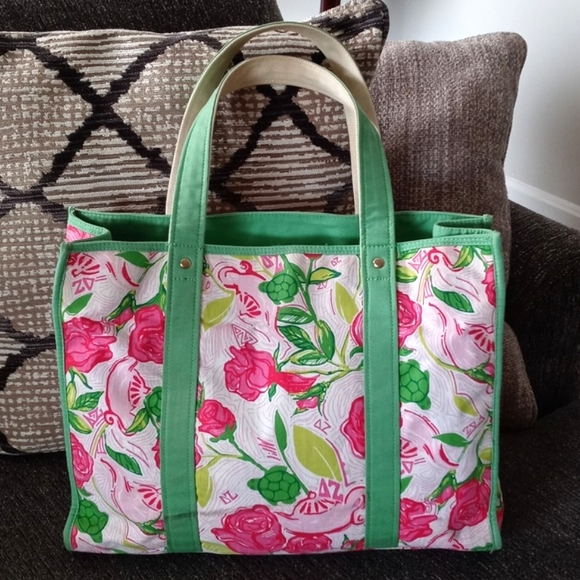 🌺RARE Lilly Pulitzer🌺 - Delta Zeta Zip Top Tote - Picture 2 of 16